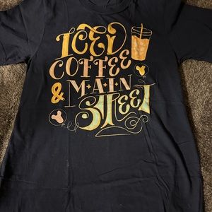 Iced coffee & Main Street tee